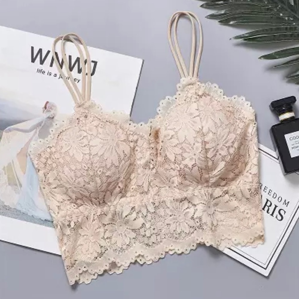 Lace Bralette Peach Color